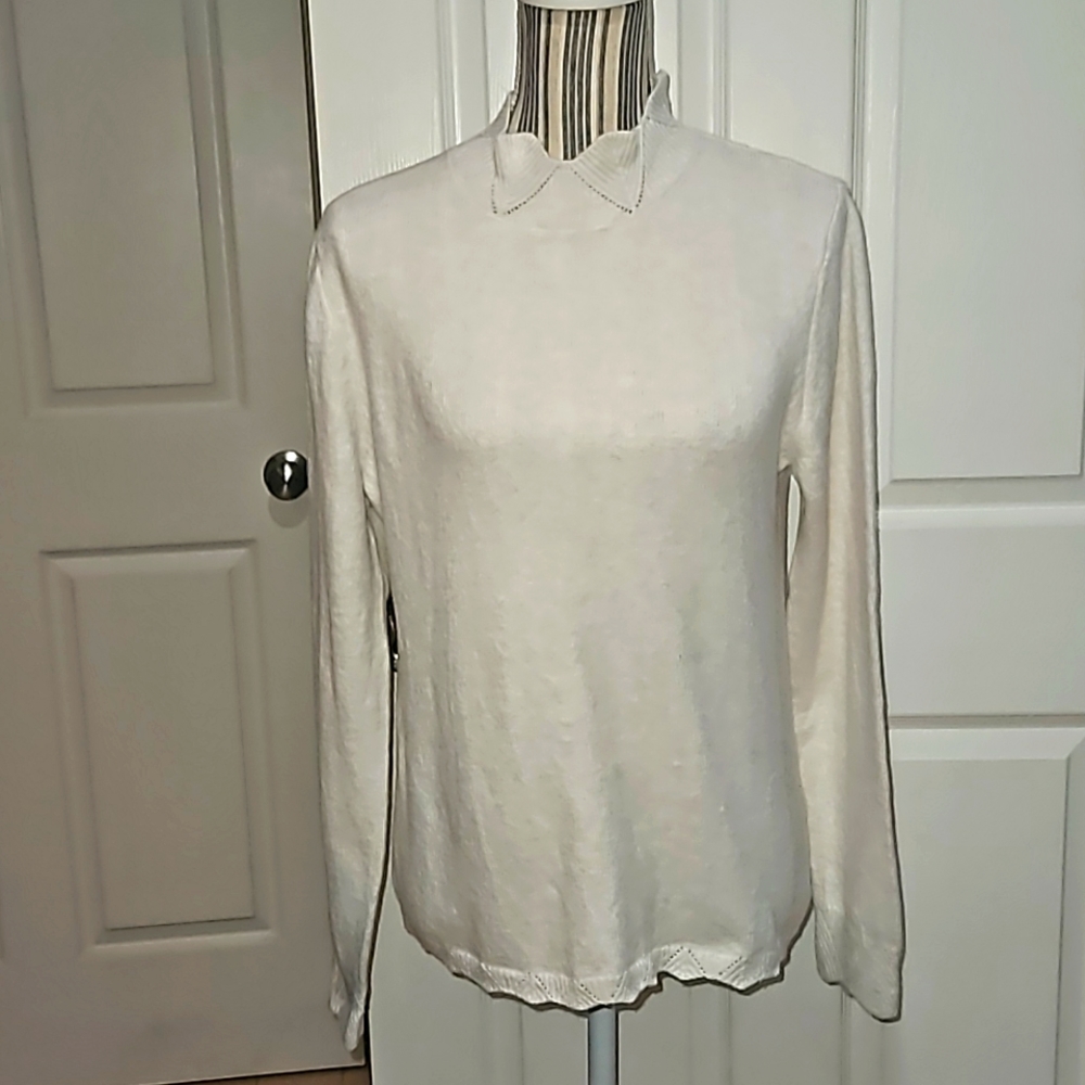 a.n.d  eawy Women Tigh-Knit Sweater Top  Size L